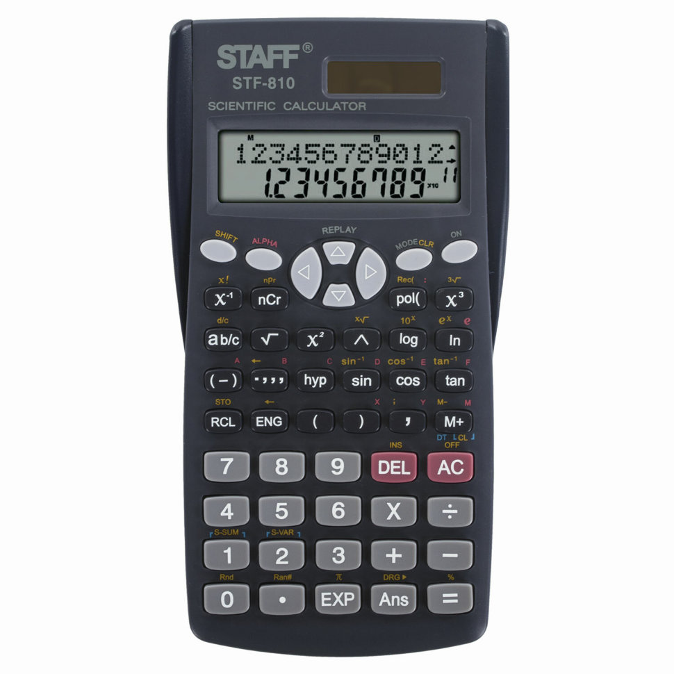Калькулятор инженерный двухстрочный Staff STF-810 240 функций 12 разрядов 250280 , 